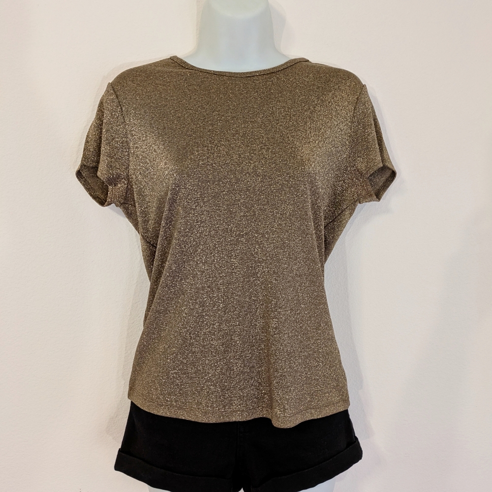 Ellen Tracy Gold Women's Top
